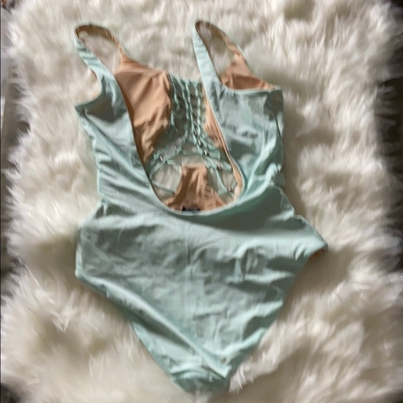 DOLCE Vita Beaded Macrame Cutout Swimsuit - Picture 6 of 9